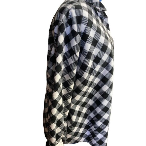 RIDERS‎ by LEE, Women’s Flannel Shirt, Size XXL/XXG/TTG, Black & White checked - Picture 3 of 9